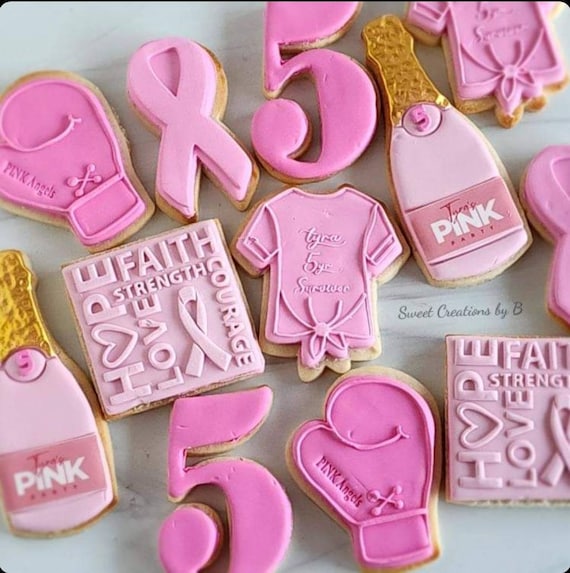 Cancer Survivor Cookie Embosser Stamp | Cookie Cutter |Cupcakes | Fondant cookie Stamp| Custom Cookie Stamp | Breast Cancer Cookie Cutter