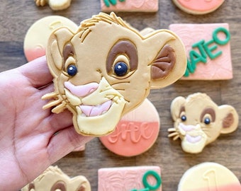 Custom 3D Printed Stamp and Cutter Combo | Cookies | Cupcakes| Simba Cookie Cutter| Simba Cookie Stamp| Lion King Cookie Cutter