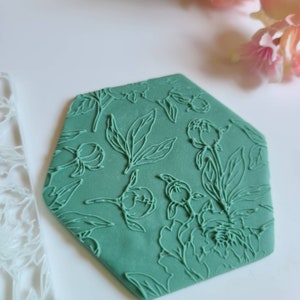 Blumenmuster Keksprägung | Fondant Keksstempel | Keksprägung| Fondant Stempel | Debosser Stempel| Backzubehör
