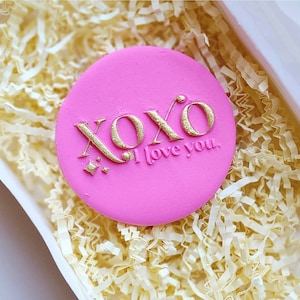 XOXO Fondant Stamp | Fondant Cookie Stamp| Cupcake Embosser| Fondant Embosser| Cookie Debosser| Cookie Stamp| Reverse Stamp