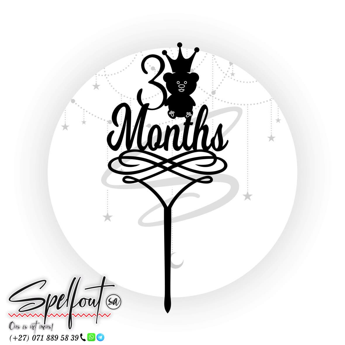 Cake Topper SVG File Birthday Cupcake Topper SVG Instant Etsy Canada