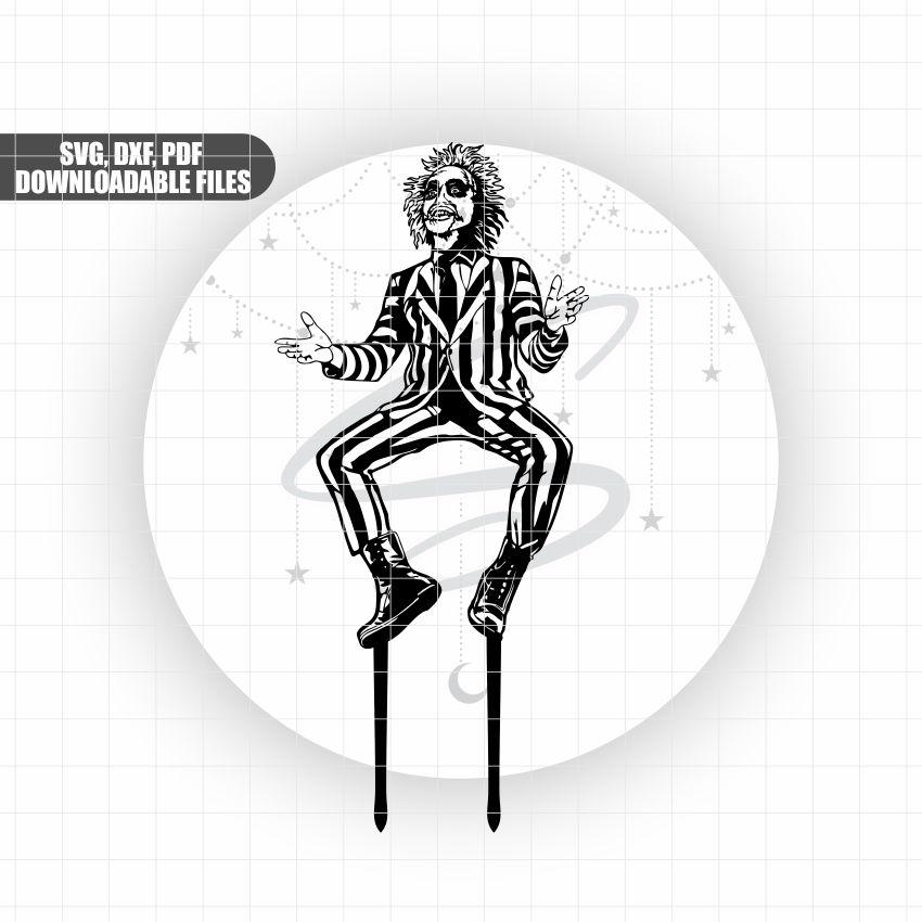 Beetlejuice Inspired Cake Toppers - Svg, Cake Topper SVG File, Birthday ...