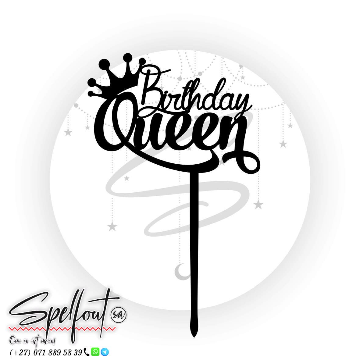 Cake Topper SVG File, Birthday Cupcake Topper SVG, Instant Download