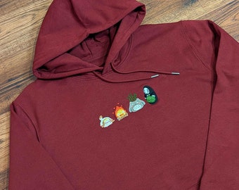Embroidered Cute Anime Character Sweatshirt | Unisex Anime Sweatshirt | Anime Character Jumper | Anime Manga Jumper| Embroidered Jumper