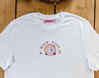 We Belong Together Embroidered Unisex T-Shirt | HS4 Inspired Embroidered T-Shirt | We Belong Together| Embroidered Tour T-Shirt
