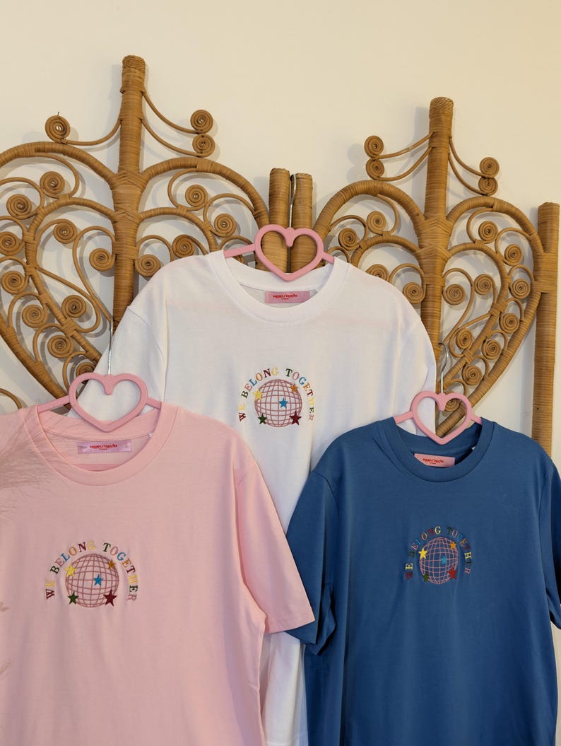 We Belong Together Embroidered Unisex T-Shirt | HS4 Inspired Embroidered T-Shirt | We Belong Together| Embroidered Tour T-Shirt image 6