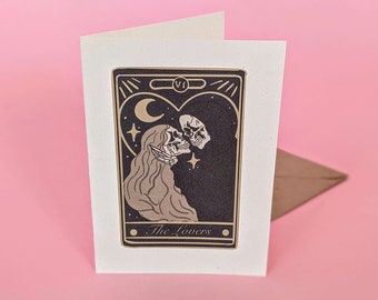 The Lovers Valentines Card | Valentines Card | A6 The Lovers Card | Romantic Card