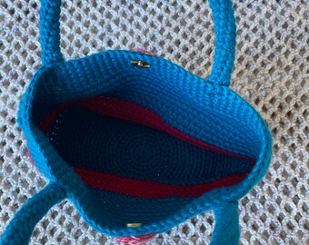 Blue Crochet Party Bag - Querida Costa