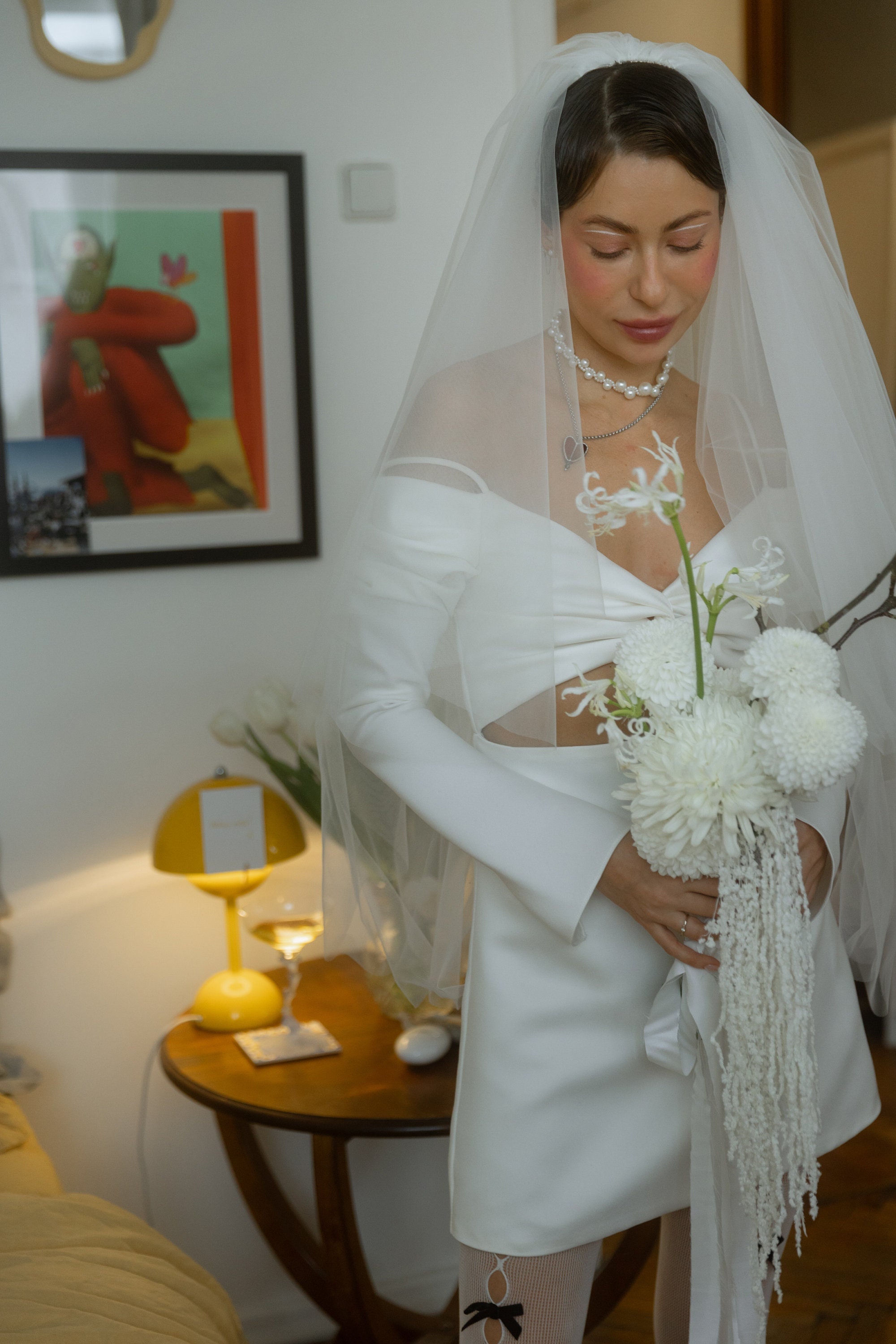 Short vintage wedding dress, elopement wedding dress, civil wedding dress, vintage wedding dress | Sofi mini