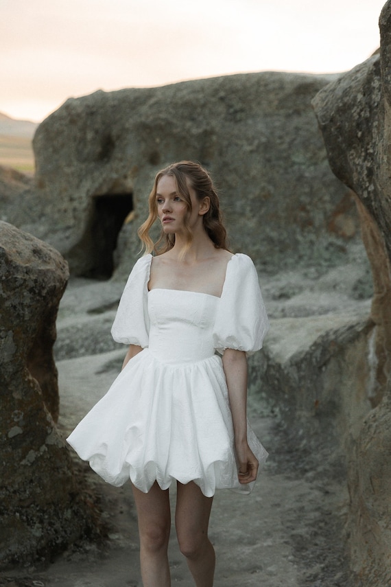 Rehearsal Dinner Wedding Short Wedding Dress Elopement Dress Bridal Shower Dress Lali Etsy Canada