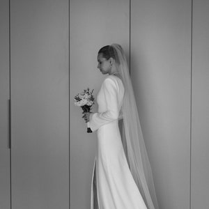 Elegant Sweetheart Wedding Dress Women Mermaid Long Sleeve White Off The Shoulder Bridal Gown Train Vestido De Novia Customized main image 1