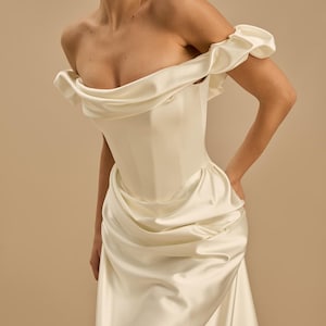 vivienne westwood cream silk corset dress White Vivienne Westwood corset dress