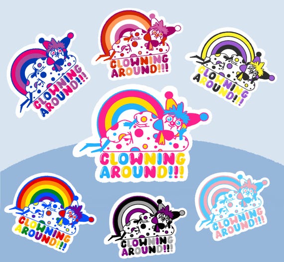 Clowning Around- Pride Stickers