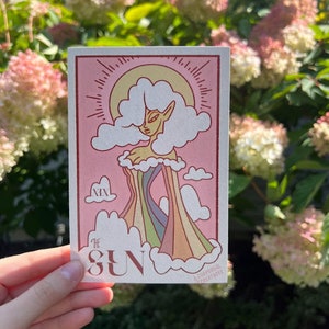 Mini Tarot Kunstdruck-Die Sonne
