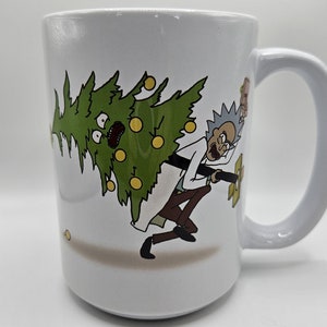 Rick and Morty Christmas Fan Art Mug