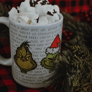 Taza de Navidad gruñón