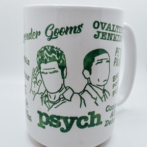 Psych Mug: Shawn and Gus Nicknames