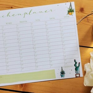 Wekelijkse planner digitale download, familieplanner pdf, A4