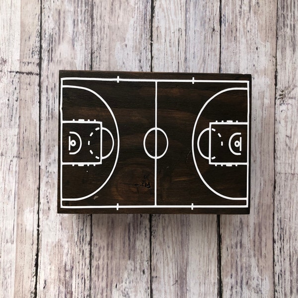 basketball court sign, basketball tiered tray decor, basketball decor, sport decor, basketball theme, sports sign, gift, party decor