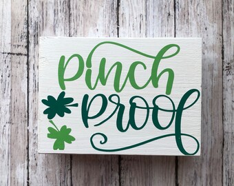 Pinch Proof St. Patrick's Day Shelf Sitter, Shamrock Tiered Tray Decor