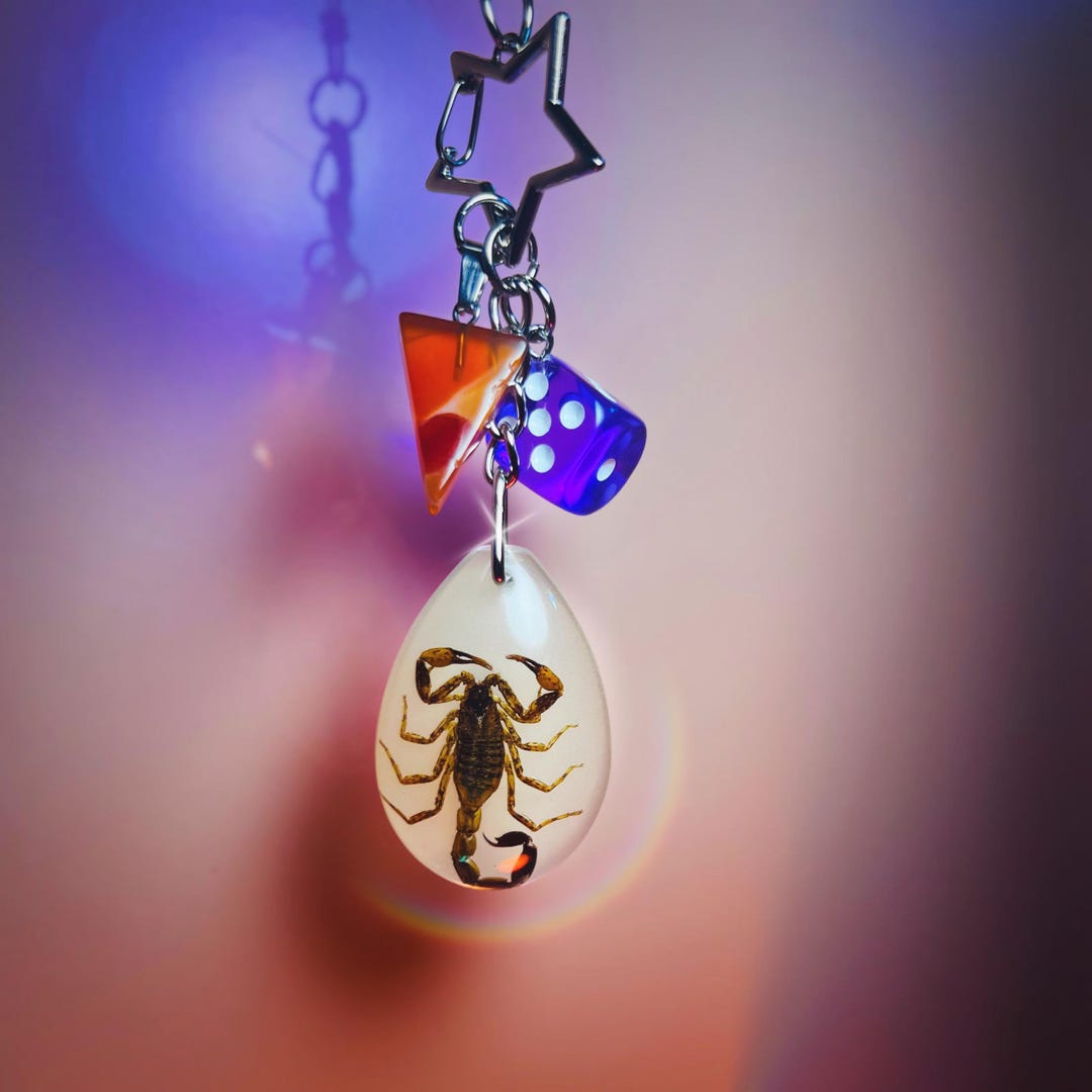 Sacred Key Chain Sacred Scorpion Keychain - Etsy