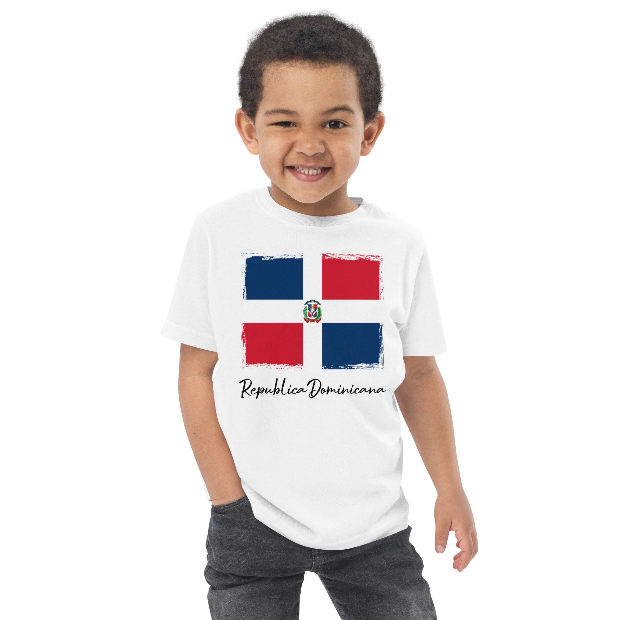 Dominican Republic flag - white t shirt holiday top design mens womens kids  baby