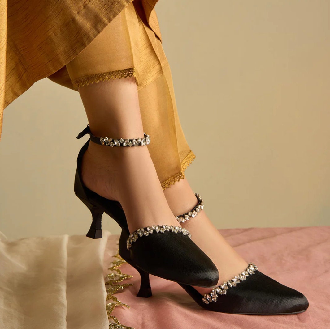 Black dress shoes womens heels sales