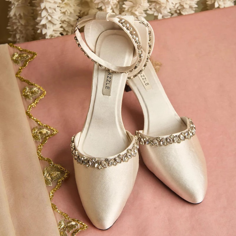comfortable bridal shoes ivory