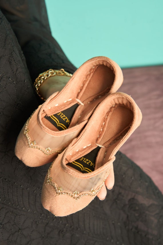 KIDS Punjabi Baby Pink Khussa Punjabi Jutti| Jutti Pumps| Girl