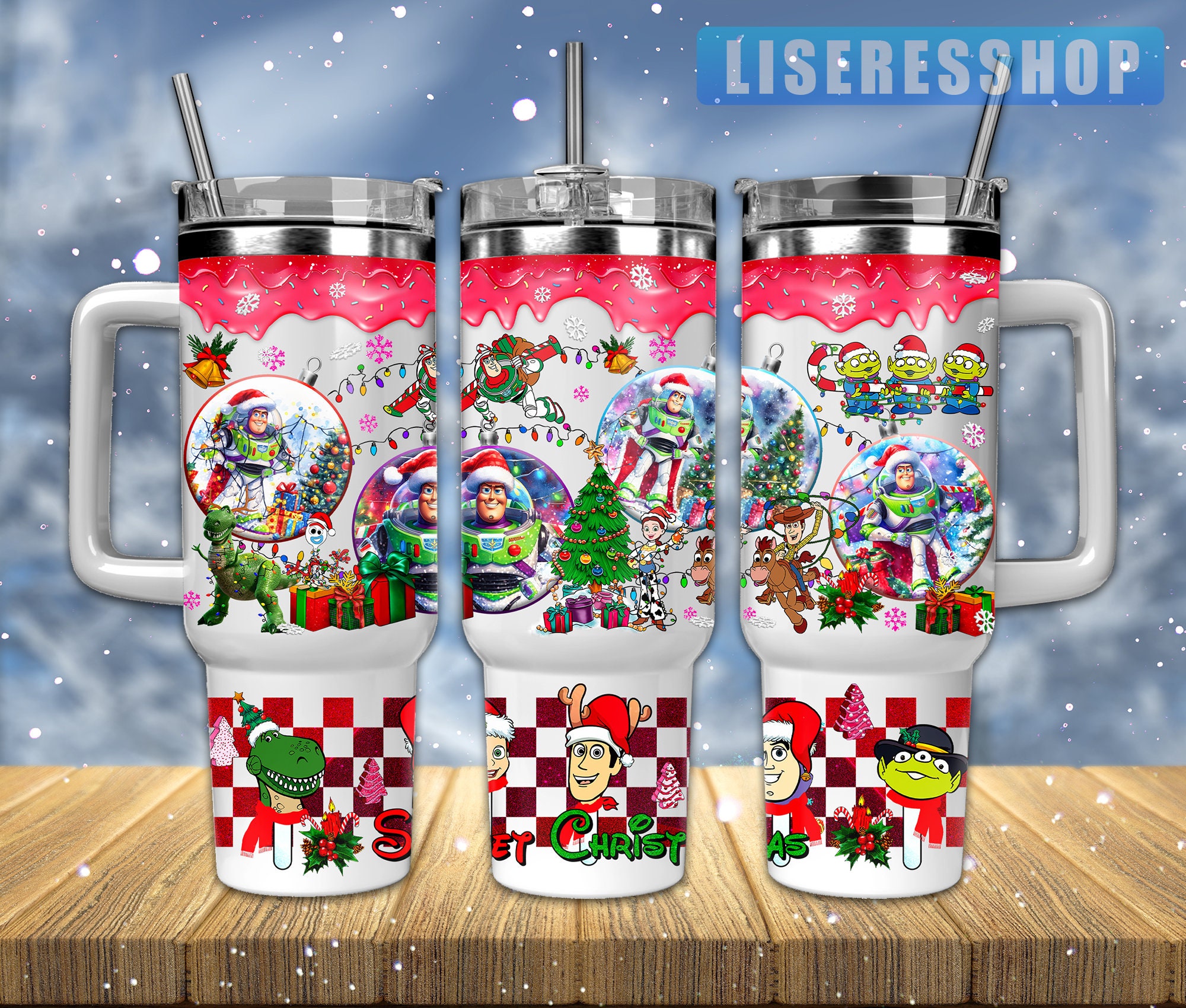 Navy Biggie Thirst Quencher Tumbler 40-Oz. with Straw - Personalization  Available