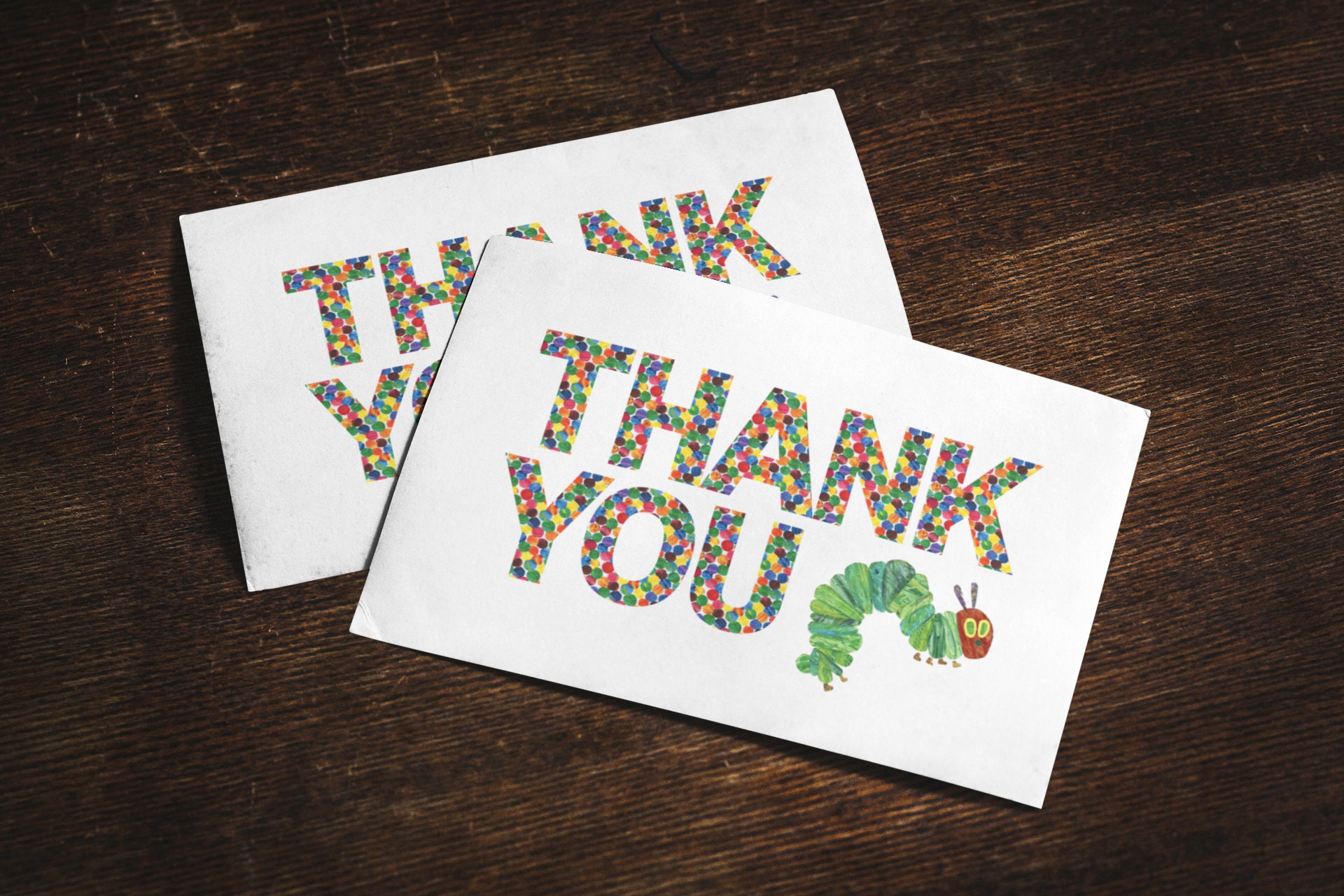 Hungry Caterpillar Thank You Postcards -  India