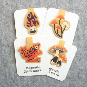 Mushroom Magnetic Bookmark Set