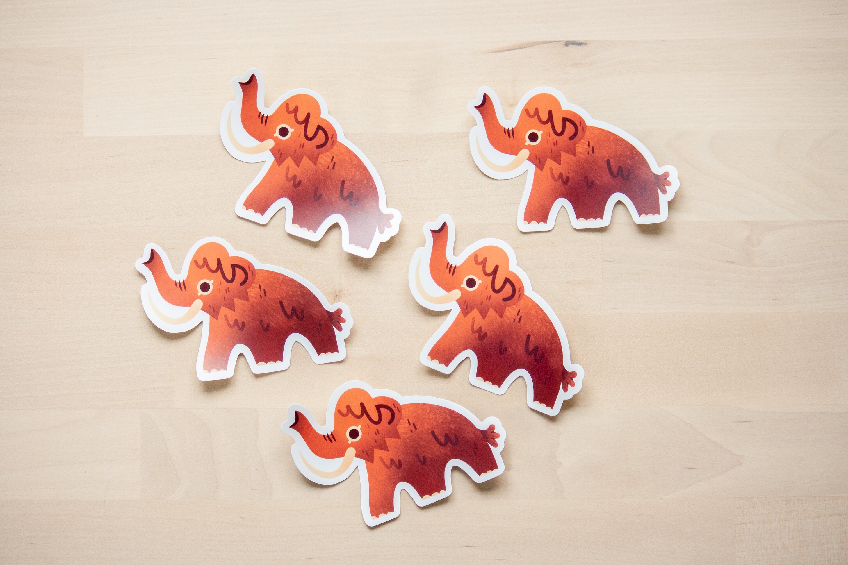 Mammoth Script Sticker Mammoth Sticker, Ice Age Sticker, Wooly Mammoth Art - Etsy