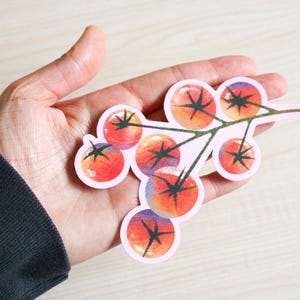 Vine Tomato Sticker: Artsy Garden Planner Decor