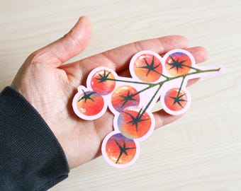 Vine Tomato Sticker: Artsy Garden Planner Decor