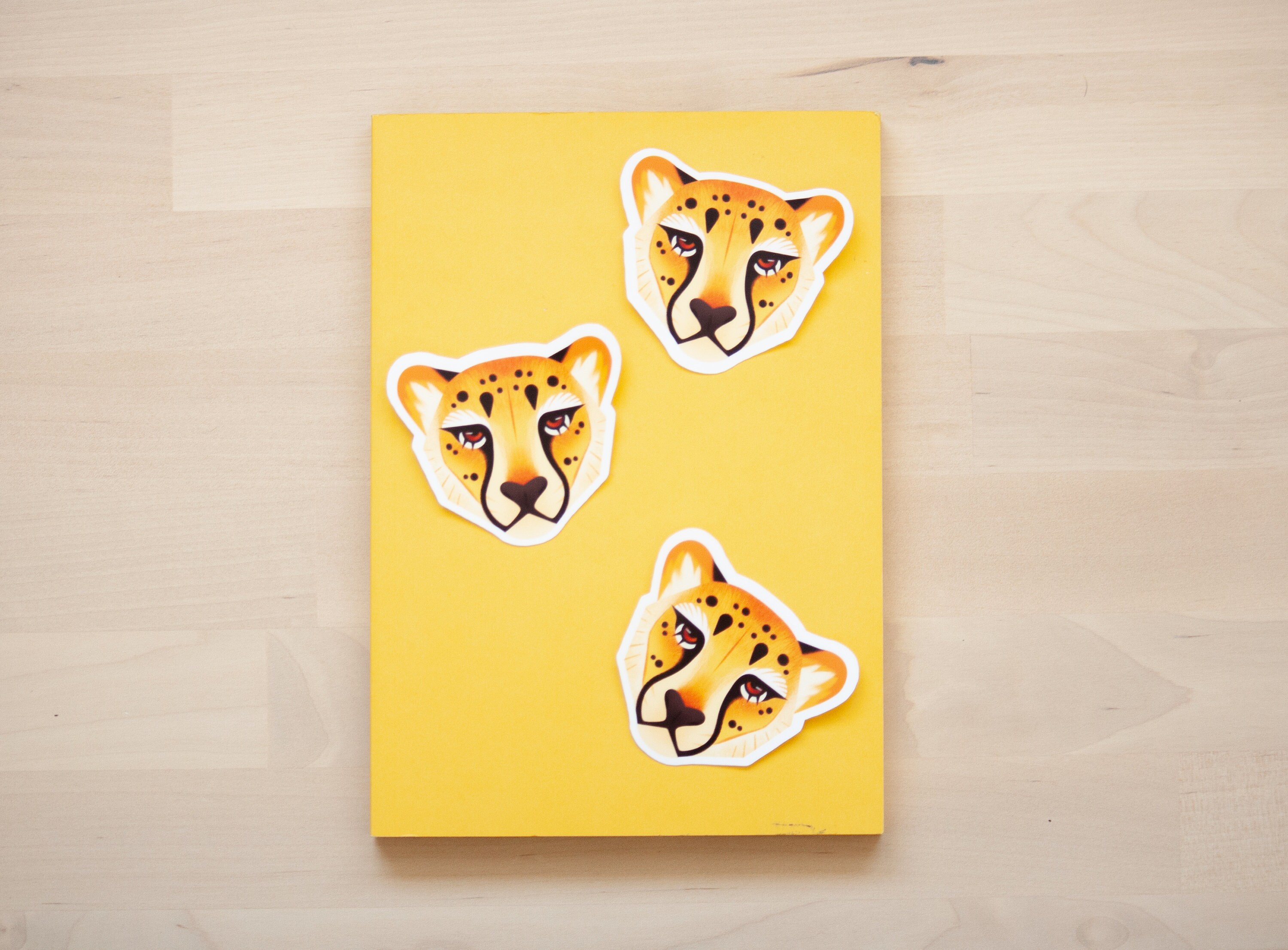 Cheetah Vinyl Sticker, Cheetah Art Sticker, Safari Art Sticker - Etsy