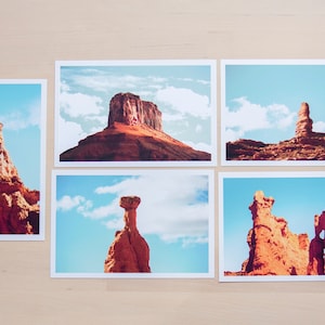 Postkarten SET Bryce Canyon/Moab Utah Wüste Postkarten Set | 10x15 cm Set von 5 Karten | Nationalpark Postkarte | Utah Lage Postkarte