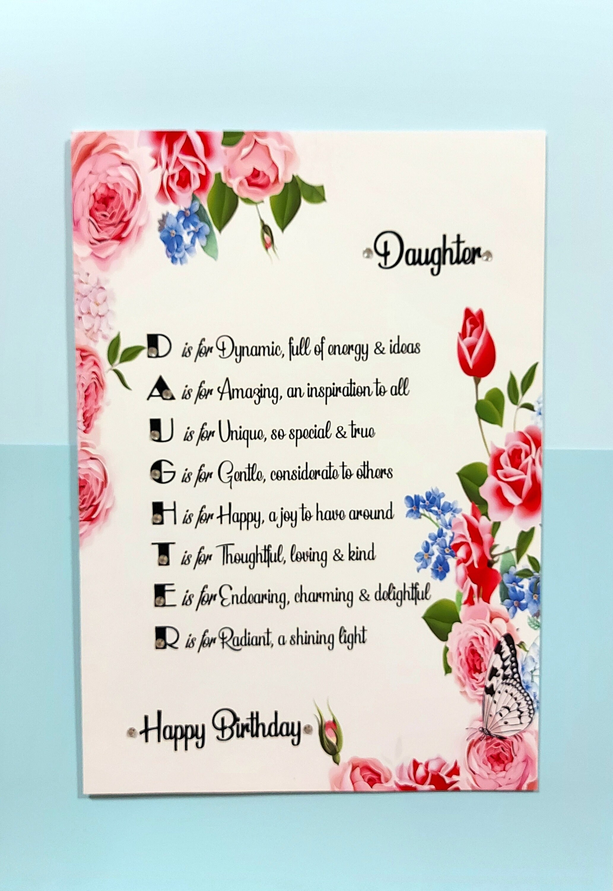 Greeting Cards Birthday Cards DaughterinLaw etc Personalised Pink