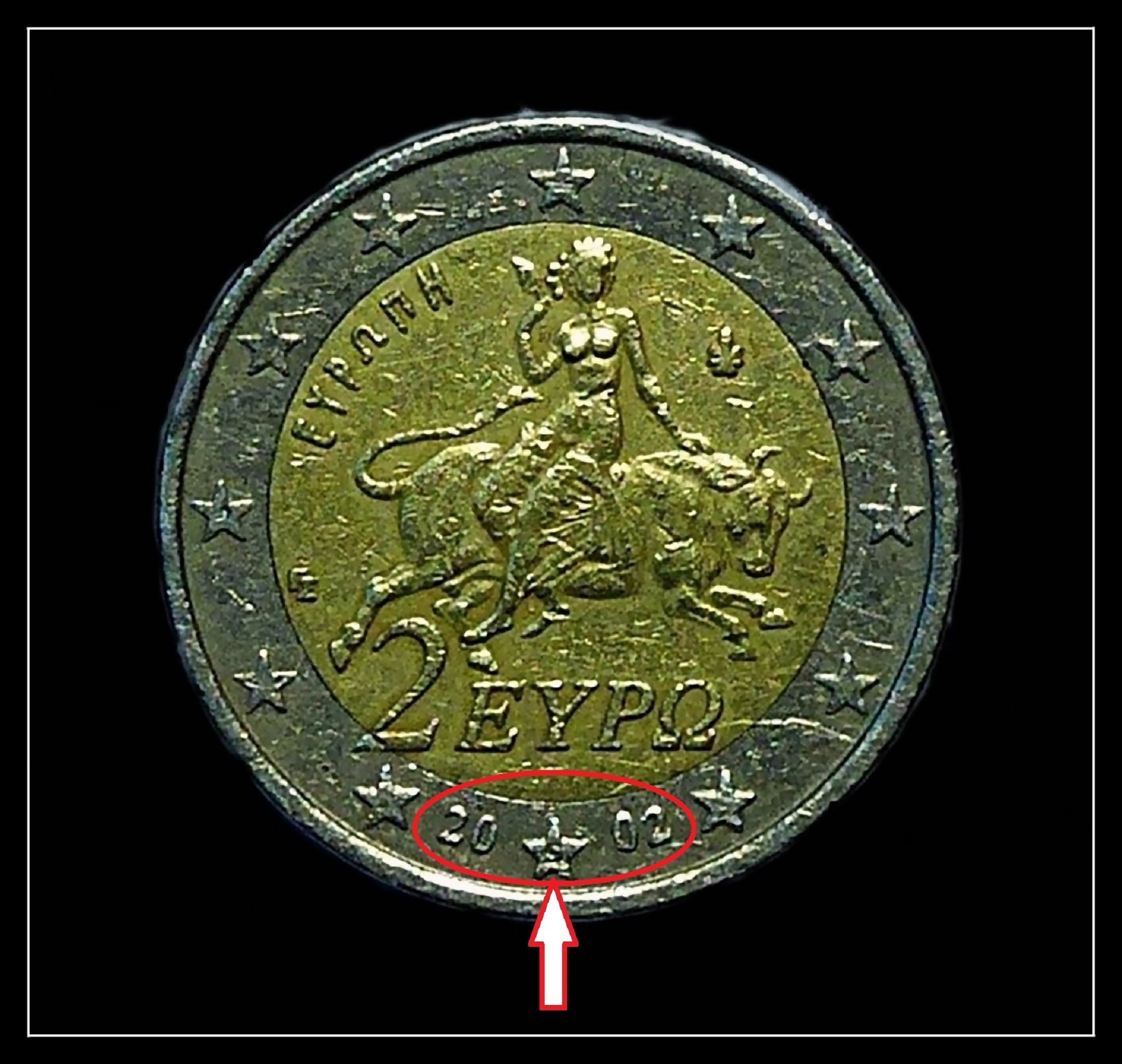 2 Euro Coin Greece 2002 SSUOMO Finland 