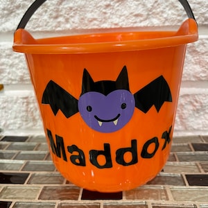 Boy’s Personalized Halloween Buckets