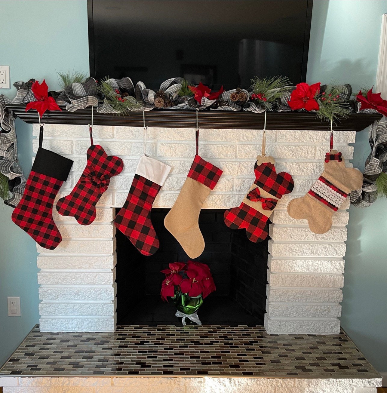 Personalized Dog Stockings Etsy