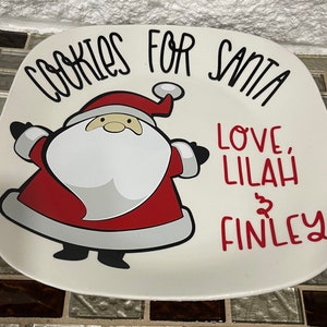 Personalized Santa Cookie Plate