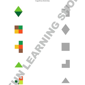 Cognitive Activity, Perception Worksheets,macthing, Concentration ...
