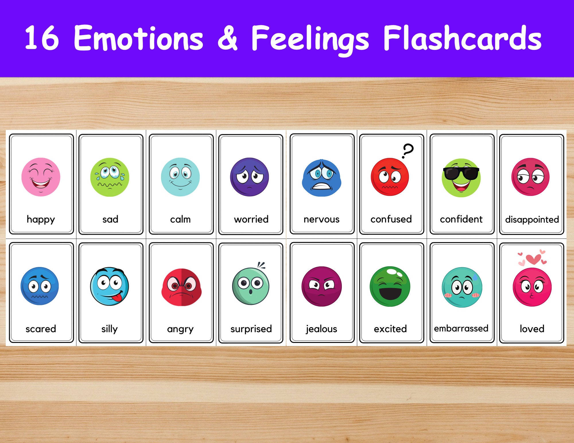 Flash cards émotions – Papapositive
