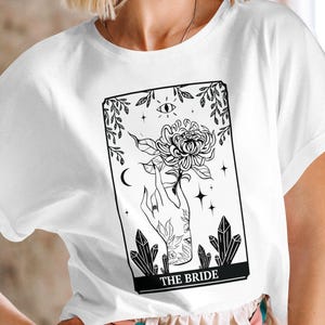Tarot Bride Shirt, Boho Bride Shirt, Tarot Shirt, Boho Bachelorette Shirt, Bachelorette Shirt, Tarot Card T shirt, Bride Shirt