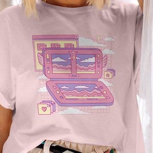 Kawaii Aesthetic Browser Shirt, Yume Kawaii, Fairy Kei, Pastel Grunge Shirt, Gamer Sad Egirl, Vaporwave Clothing, Harajuku Kawaii Clothing