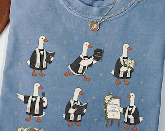 Silly Goose Wedding Officiant Shirt Funny Wedding Officiant Gift Goose Minister Tee Cute Marriage Celebrant Shirt Wedding Ceremony Shirt