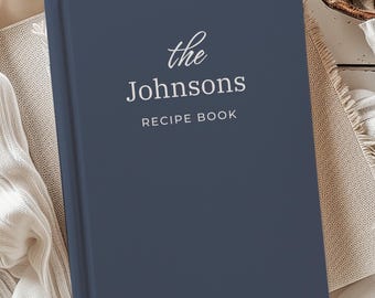 Personalized Recipe Book, Custom Family Name Cookbook Binder, Blank Family Recipe Book Cooking Journal Birthday Gift for Mom Daughter Sister