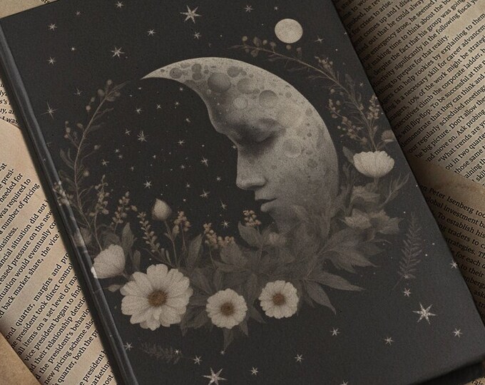 Celestial Moon & Stars Dream Journal, Phases of the Moon Hardcover ...
