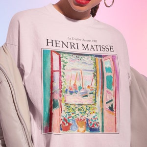 Henri Matisse Art Shirt, Open Window Famous Artist Retro Style Shirt, Cottagecore Renaissance Aesthetic Art History Clothing